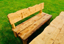 Load image into Gallery viewer, Outdoor Rustic Table With Two Benches
