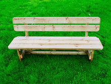 Load image into Gallery viewer, 2m Wooden Garden Bench
