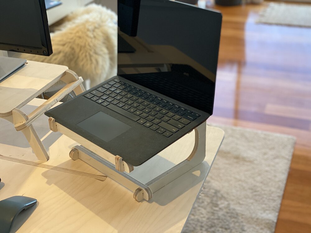 Wooden Laptop Stand For Desk